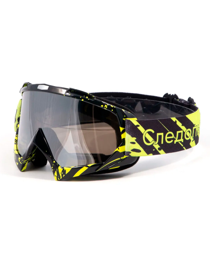 Очки мотоциклетные Следопыт M6 линза chrome silver transparent