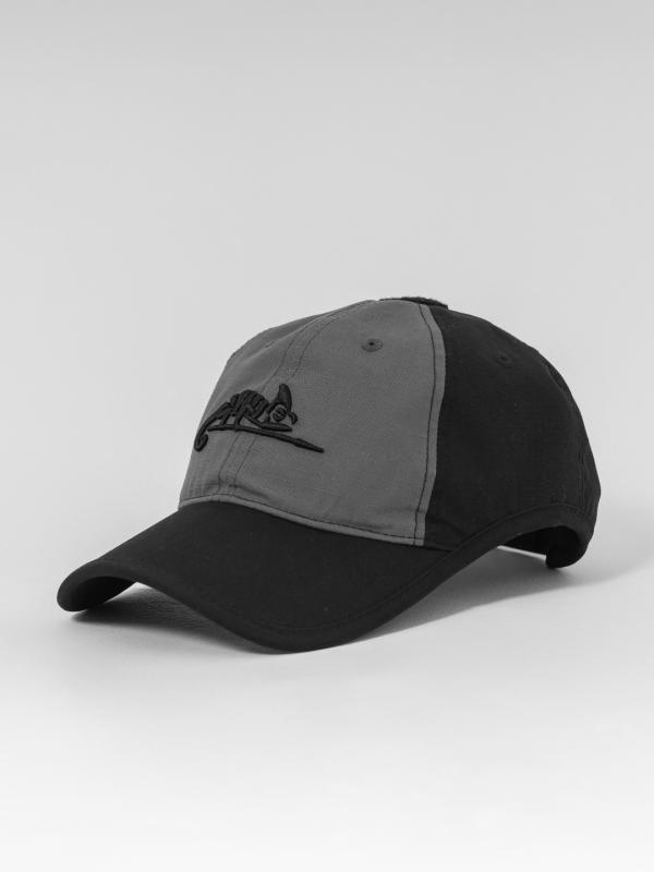 Бейсболка Helikon, Logo PolyCotton Ripstop, Black / Shadow Grey B.