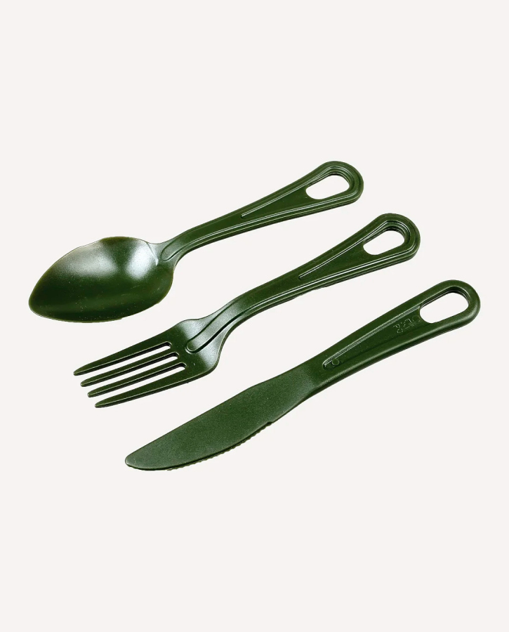 Набор столовых приборов Сплав Track пластик олива