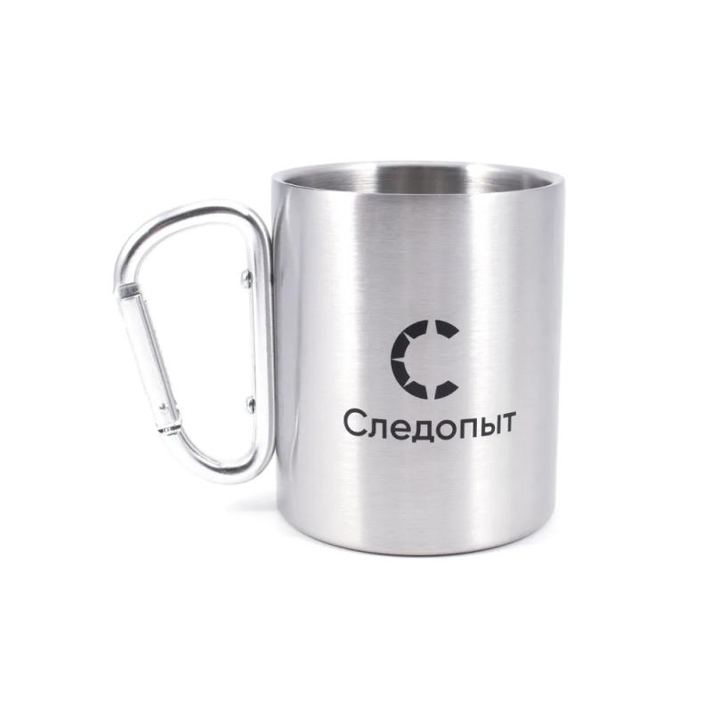 Кружка изотермическая Следопыт с ручкой-карабином 300 мл