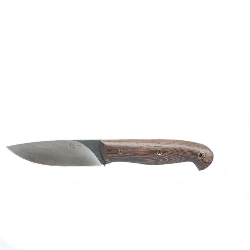 Нож Вепрь кованая сталь X12МФ граб фибра