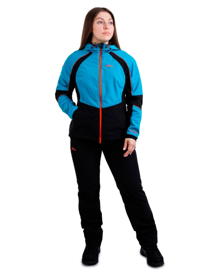 Костюм Grayling Рица софт-шелл бирюзово-черный женский