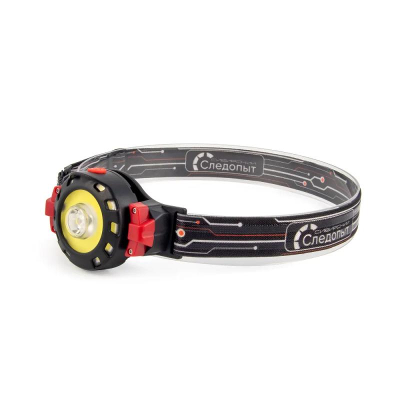 Фонарь налобный Следопыт Flash 1 LED+1 сов