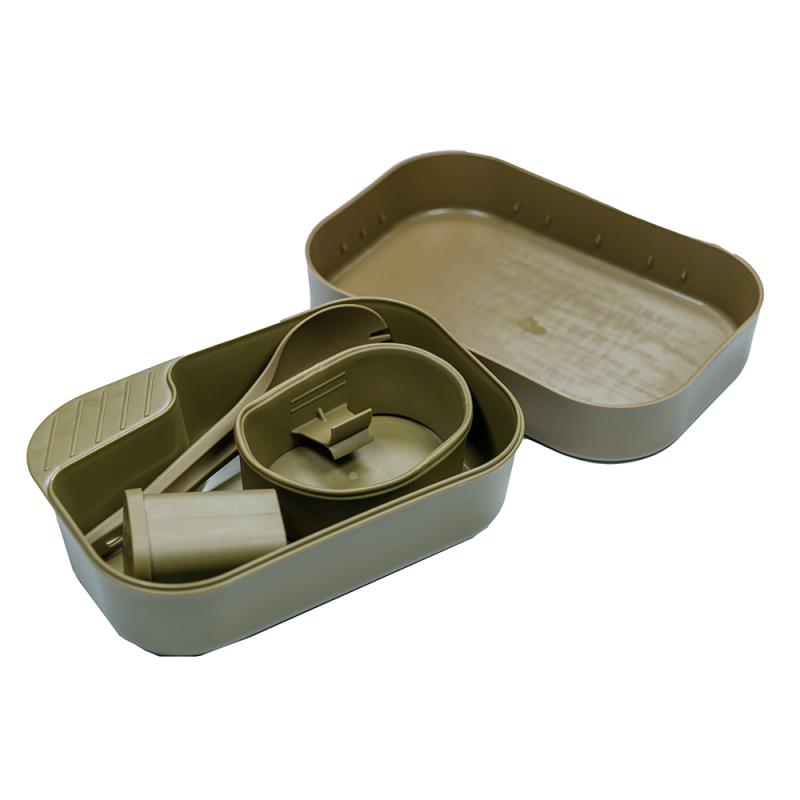 Набор посуды Северное Сияние Базовый Минимум зеленый хаки