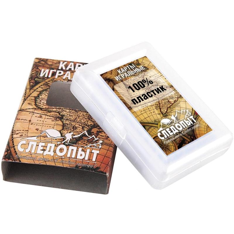 Карты игральные Следопыт влагостойкие пластик