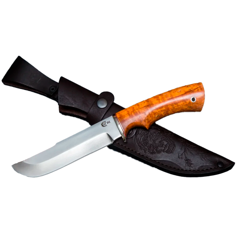 Нож Варяг, сталь D2 мельхиор 