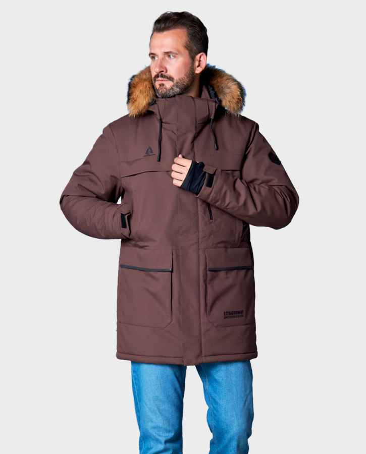 Парка Медведь 124/23991_15 каштаново-коричневый 