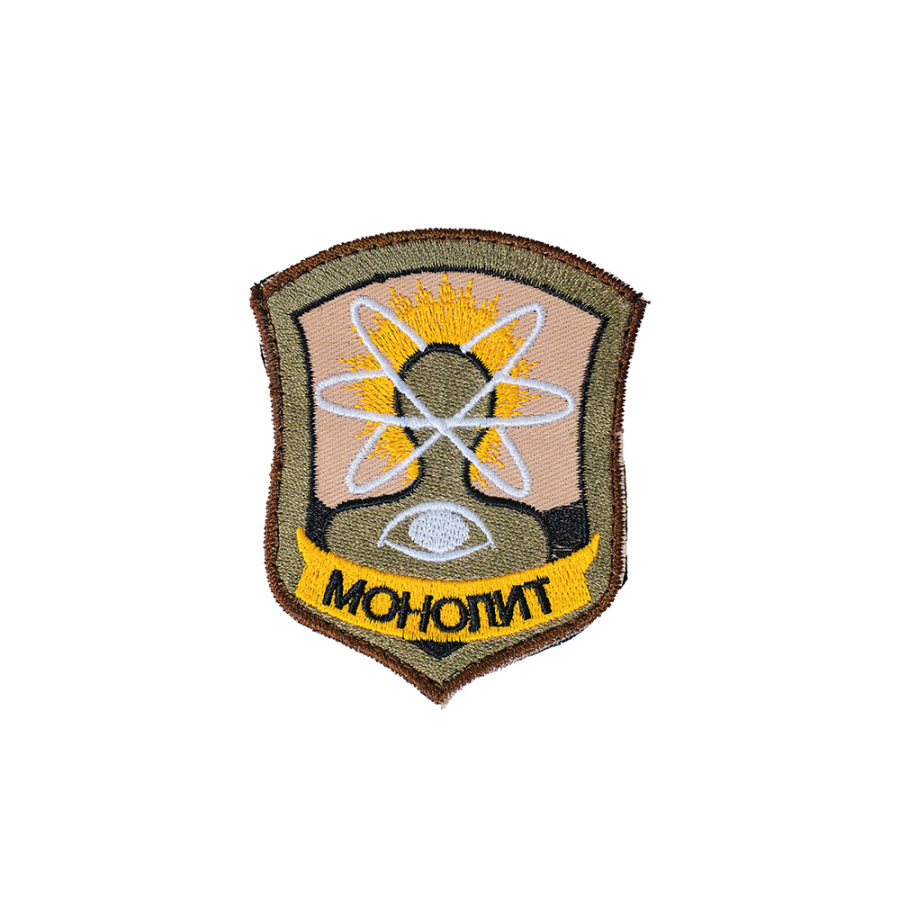 Патч шеврон с вышивкой для одежды на липучке Монолит