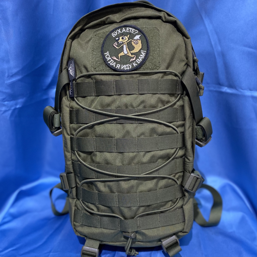 Патч шеврон с вышивкой для одежды на липучке Бухаете? Тогда я иду к вам! олива