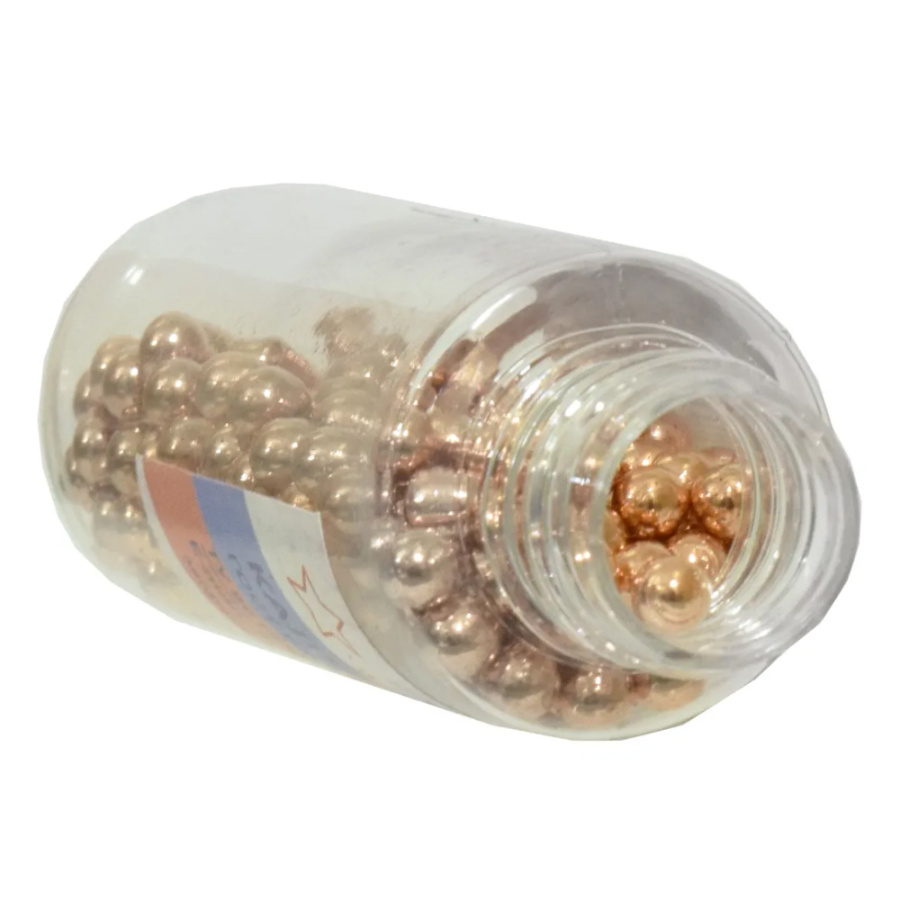 Шарики стальные омеднёные Выстрел 4.5 мм., банка 250 шт.