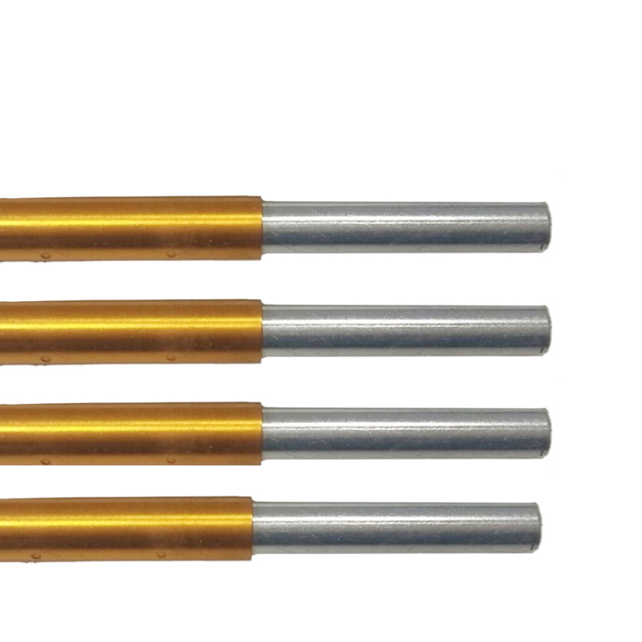 Сегменты дуг для палатки Mircamping 9,5 х 550 мм 4 шт алюминий + эластичный шнур