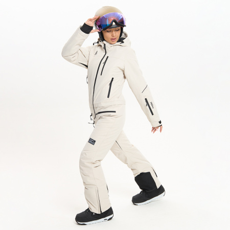 Комбинезон мембранный горнолыжный 124/24039_305 слоновая кость женский