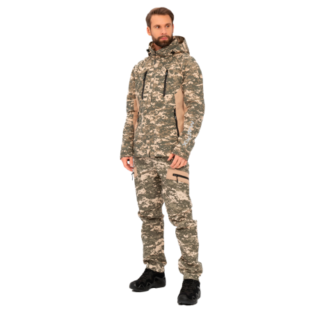 Костюм Huntsman Матрица смесовая светлый пиксель 