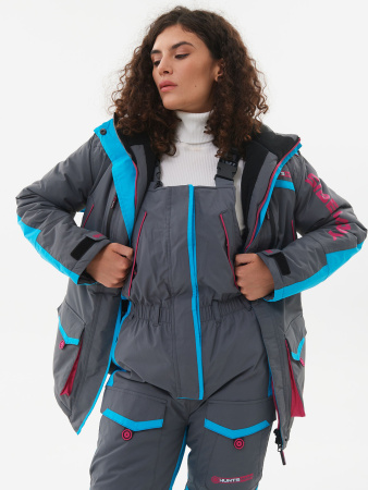 Костюм Huntsman Siberia Lady breathable до -35°С серый/голубой женский