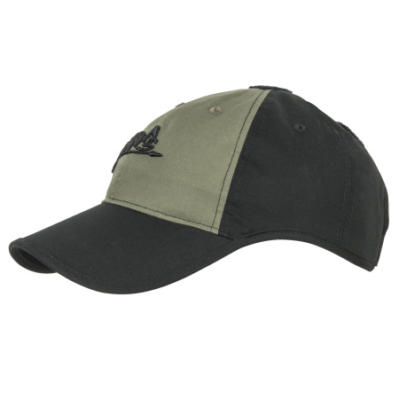 Бейсболка Helikon Logo, PolyCotton Ripstop, Black/Olive Green