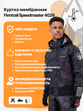 Куртка Finntrail Speedmaster 4026 CamoShadowBlack