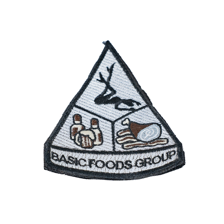 Патч шеврон с вышивкой для одежды на липучке Basic Foods Grour