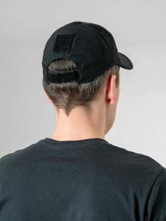 Бейсболка Helikon Logo, PolyCotton Ripstop, Black/Olive Green