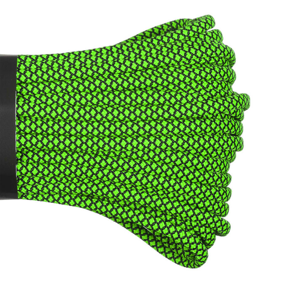 Веревка паракорд Cord 550 нейлон 10 м lime snake