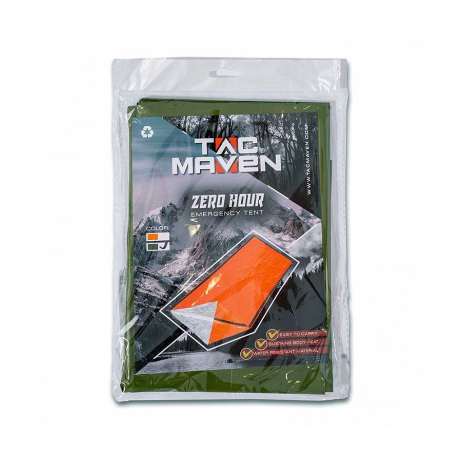 Спальный мешок аварийный Tac Maven olive green