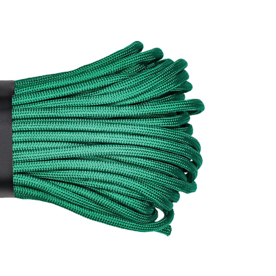Веревка паракорд Cord 550 нейлон 30 м emerald green