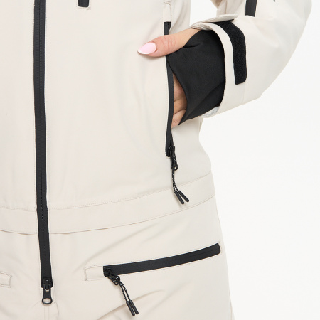 Комбинезон мембранный горнолыжный 124/24039_305 слоновая кость женский