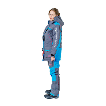 Костюм Huntsman Siberia Lady breathable до -35°С серый/голубой женский