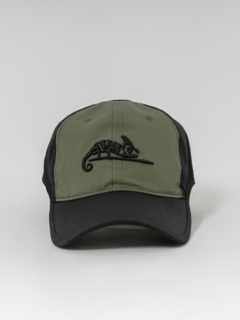 Бейсболка Helikon Logo, PolyCotton Ripstop, Black/Olive Green