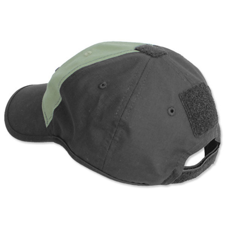 Бейсболка Helikon Logo, PolyCotton Ripstop, Black/Olive Green