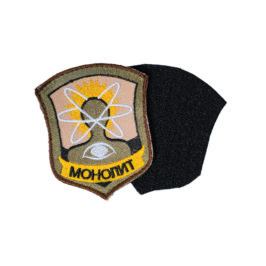 Патч шеврон с вышивкой для одежды на липучке Монолит