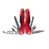 Мультитул ( плоскогубцы) 9 предметов, в чехле. красный