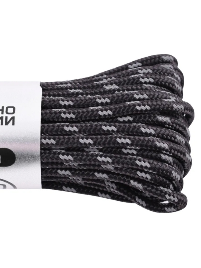 Веревка паракорд Cord 275 нейлон 10 м световозвращающий black